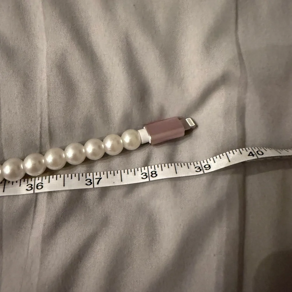 Elegant Pearl USB IPhone Charger Wire